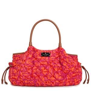 Kate Spade Bright Print Newbury Park Puffy Quilted Stevie Baby Bag